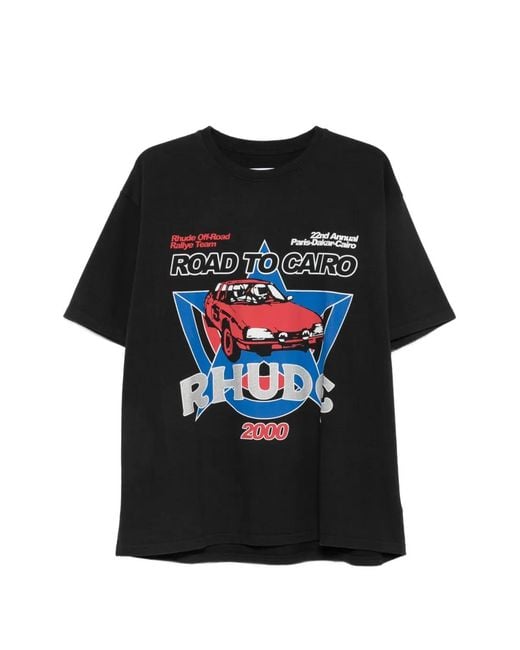 R H U D E © Black T-Shirts & Vests for men