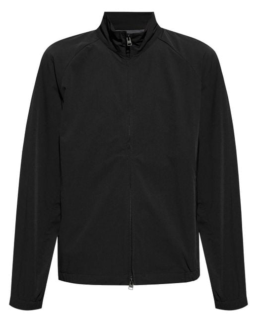 Norse Projects Black Logo-plaque Zip-up Jacket for men