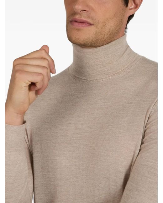 Pull À Col Roulé Zanone pour homme en coloris Natural
