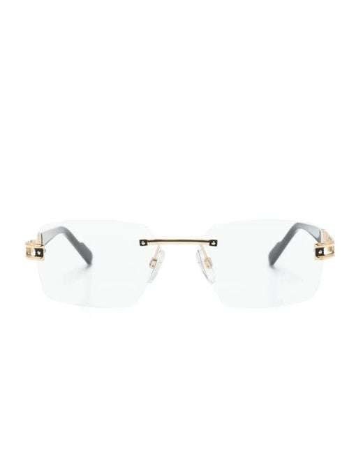 Cazal Metallic 7103 Brille Mit Eckigem Gestell