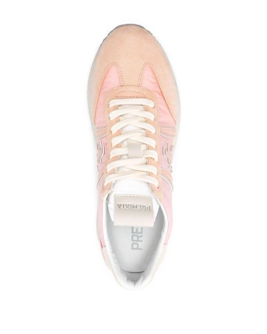 Premiata Pink Conny 6673 Panelled Sneakers