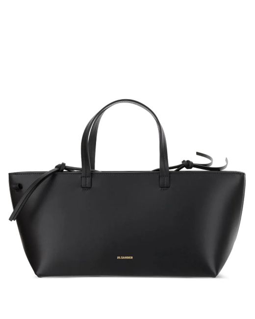 Jil Sander Black Calf Leather Tote Bag