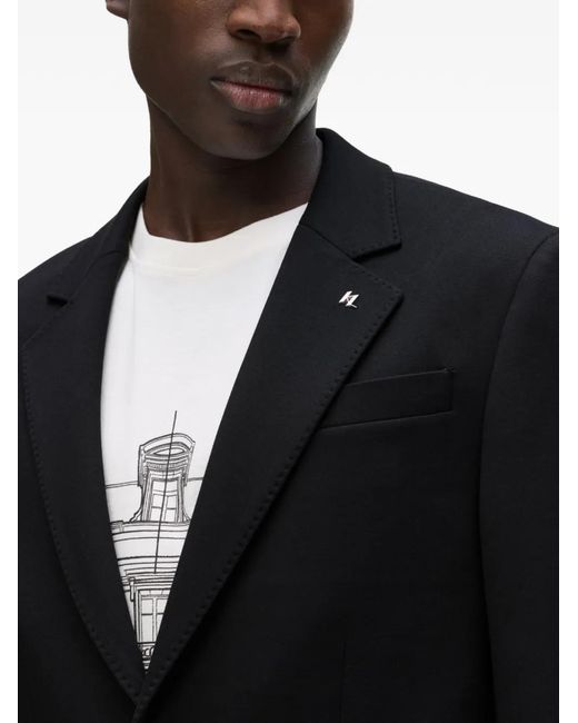 Karl Lagerfeld Black Blazer Punto for men