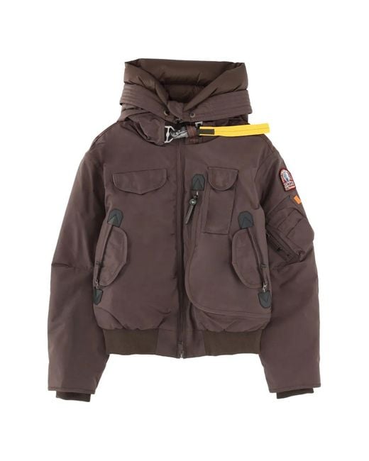 Parajumpers Brown Hooded Pocket Jacket