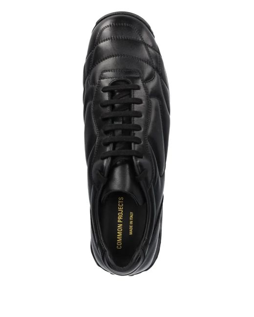 Common Projects Black Soccer Leather Sneakers for men