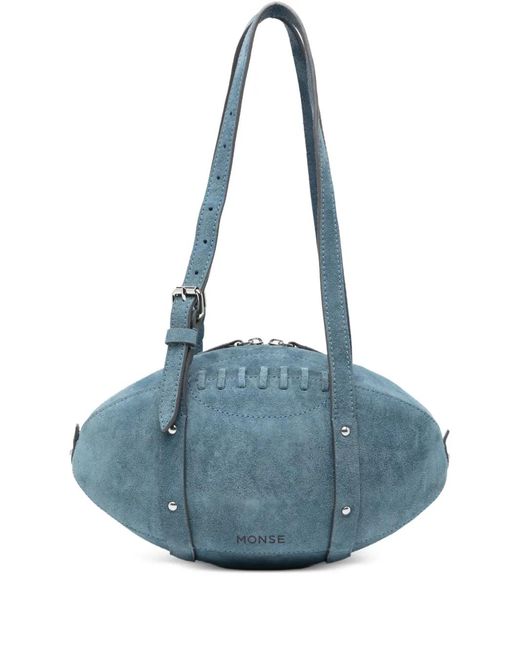 Monse Blue Football Shoulder Bag