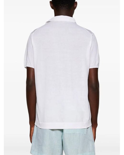 Loro Piana White New Bay Polo Shirt for men