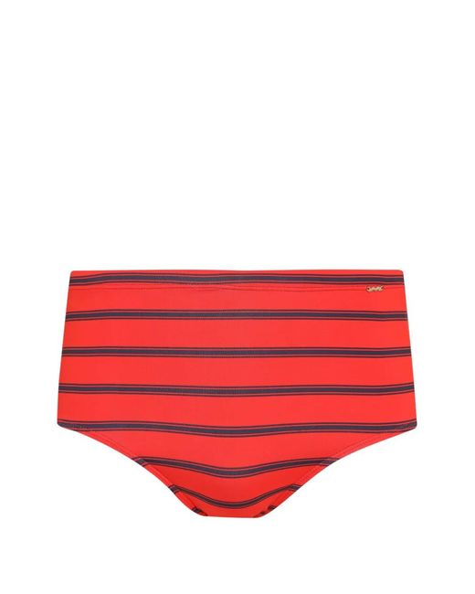 Amir Slama Red Striped Swimming Trunks for men