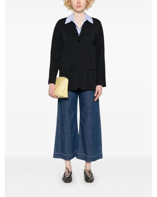 Max Mara Black Single-Breasted Blazer