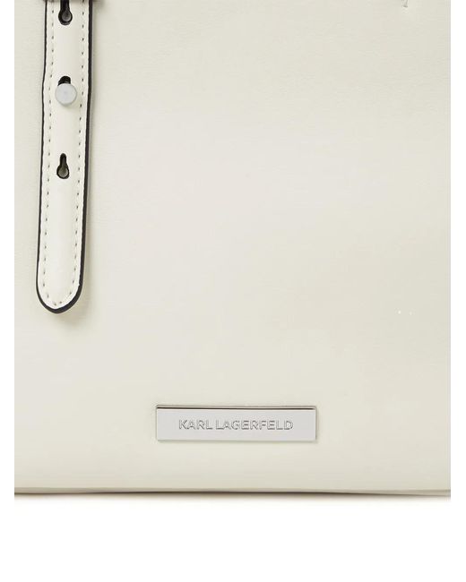 Karl Lagerfeld Natural Small Ikon Tote Bag