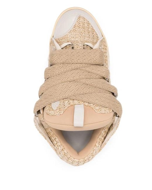 Lanvin Natural Curb Sneakers