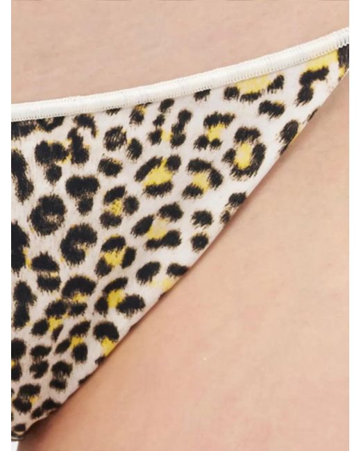 Roberto Cavalli Metallic Leopard Medallion Bikini