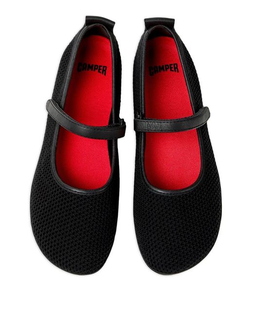 Camper Black Nina Strap Ballerinas