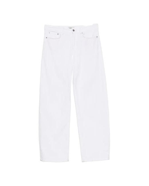 Drykorn White Straight-Leg Jeans