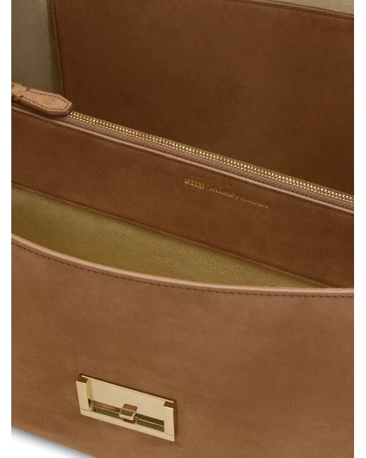 AMI Brown Mimi Shoulder Bag