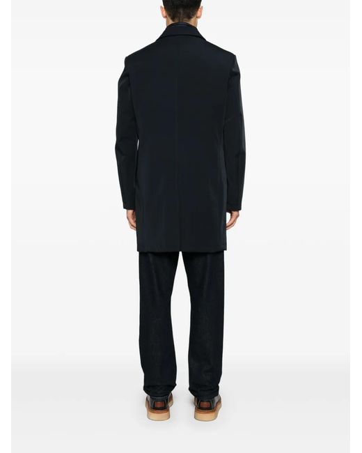 Fay Blue Layered Coat for men