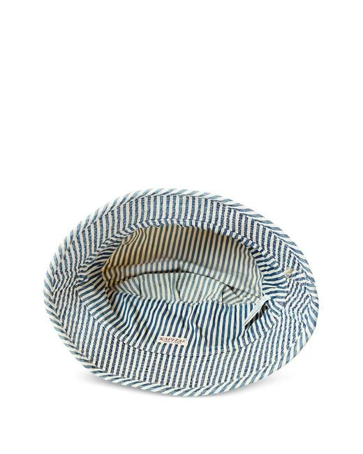 Kapital White Striped Laundry Hat for men