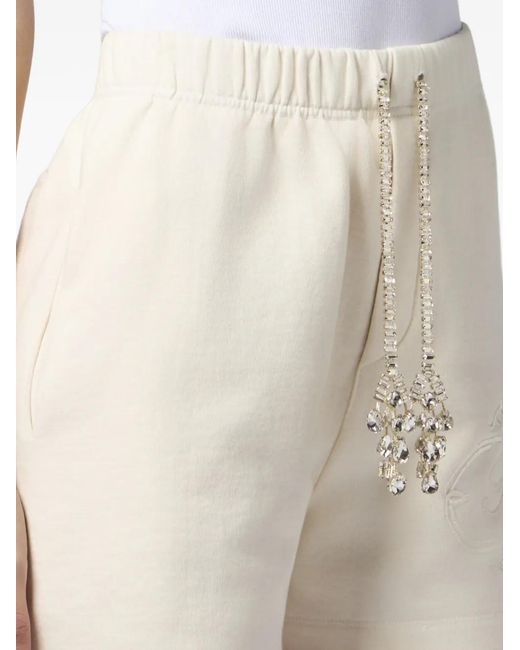 Philipp Plein Natural Drawstring Shorts
