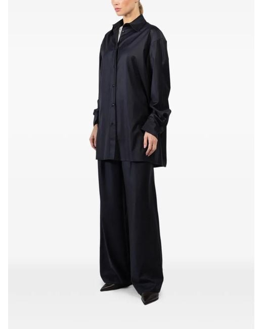 Dusan Blue Buttoned Oversized Shirt
