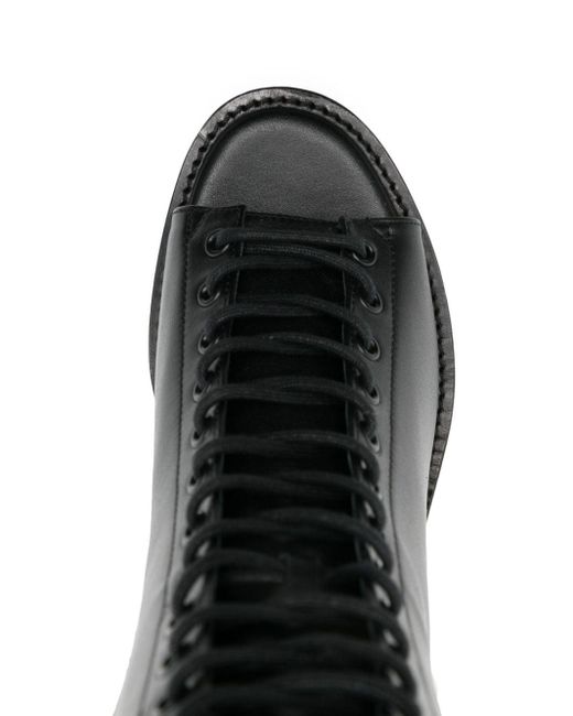 Juun.J Black 80mm Open-toe Leather Boots