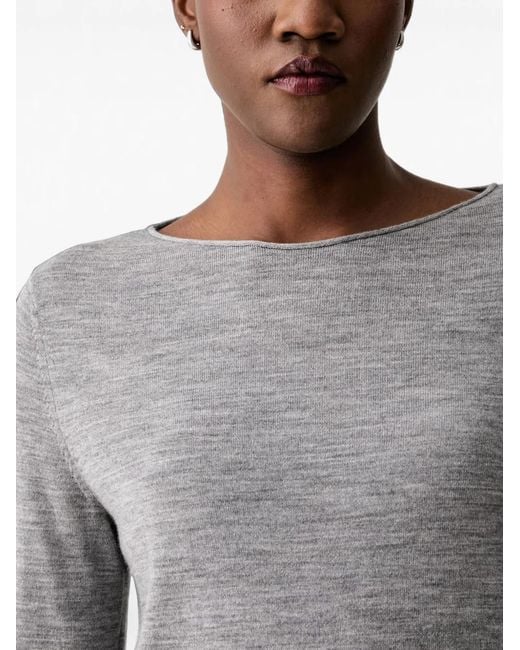 Marc O' Polo Gray Boat-Neck T-Shirt