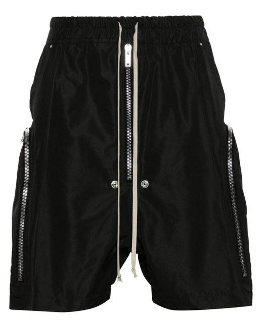 Short à poches zippées Rick Owens pour homme en coloris Black