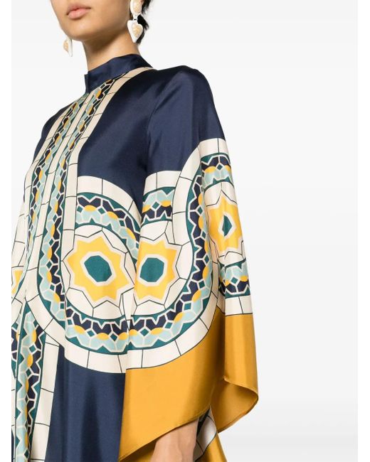 LaDoubleJ Magnifico Mudejar Placée Blue Dress