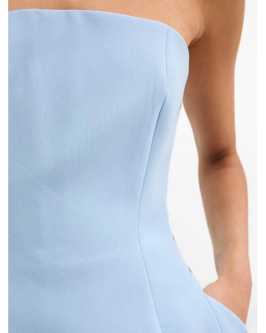 Bardot Strapless Mini-Jurk in het Blue