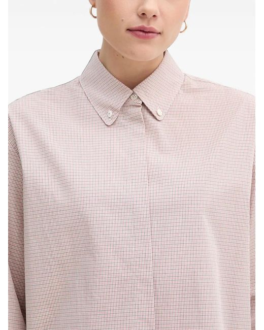 Mos Mosh Pink Mmbritze Check-Pattern Button-Down Shirt