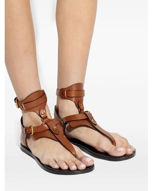 Isabel Marant Brown Eveena Sandals