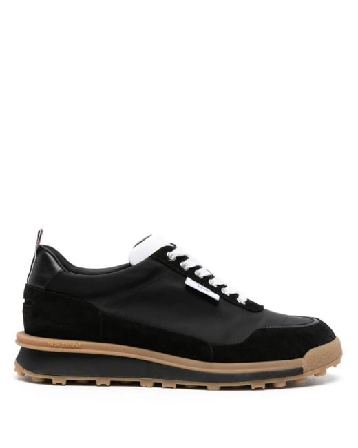 Thom Browne Black Sneakers With Calf Leather for men