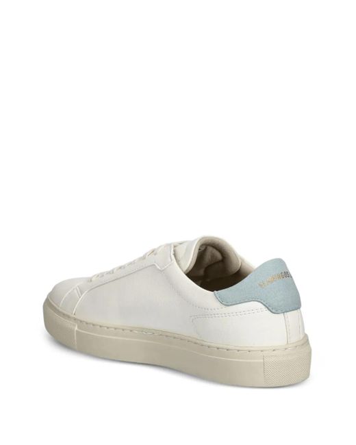 Flamingos White Leather Sneakers