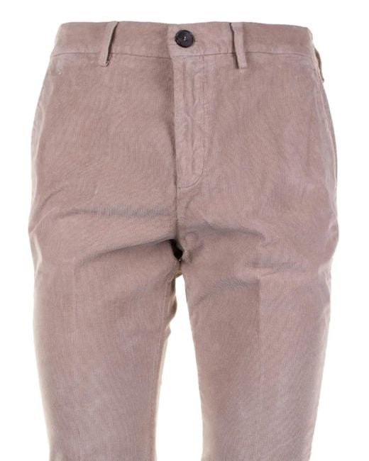 Cruna Gray Corduroy Trousers for men
