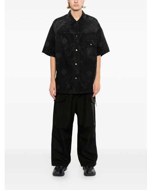 MASTERMIND WORLD Black Aloha Shirt for men