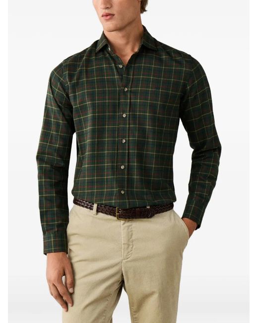 Hackett Green Checked Shirt for men