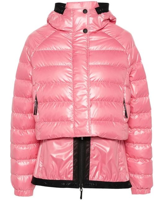 Moncler Pink Quilted Puffer Jacket