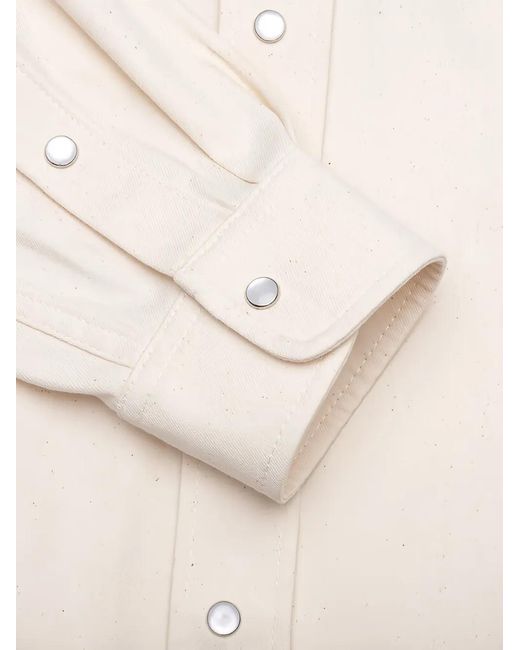Marni White Logo-Plaque Shirt for men