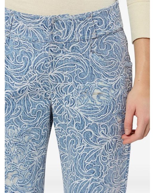 Isabel Marant Blue Ombeline Flared Jeans