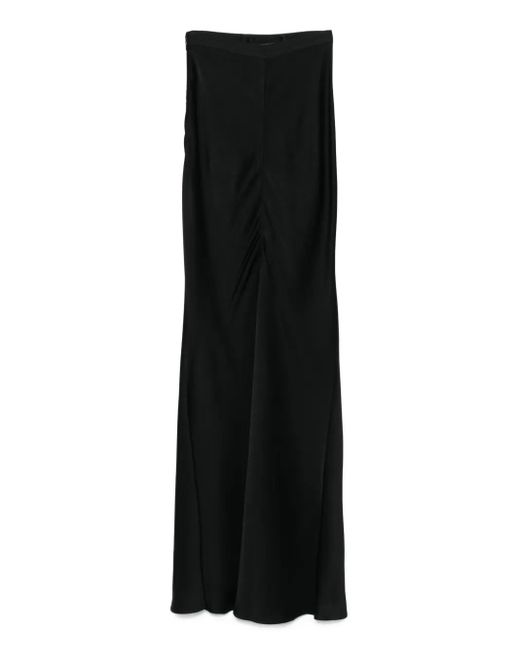 Elisabetta Franchi Black Chain-Embellished Maxi Skirt