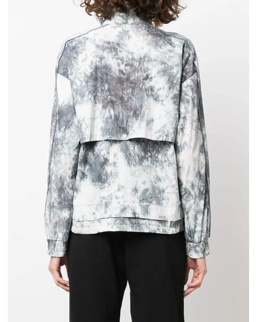 Woolrich Blue Hazle Ocean-Print Jacket
