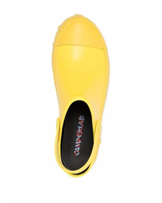 CAMPERLAB Yellow Traktori Leather Clogs for men