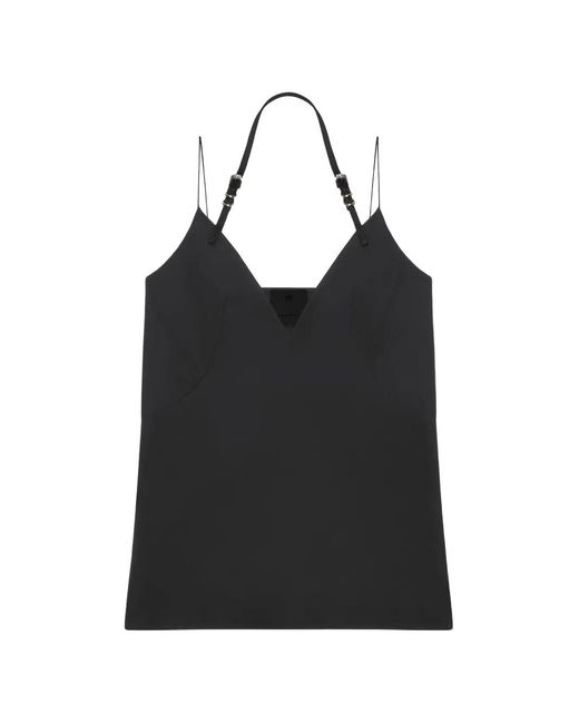 Givenchy Black Voyou V-Neck Top
