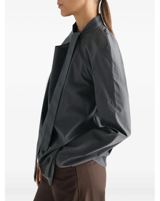Lemaire Gray Ascot Blouse