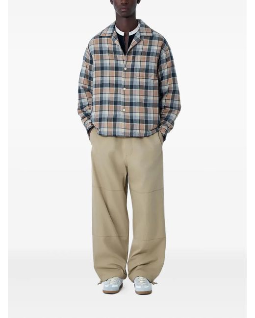 Visvim Blue Check Weave Classic Collar Jacket for men