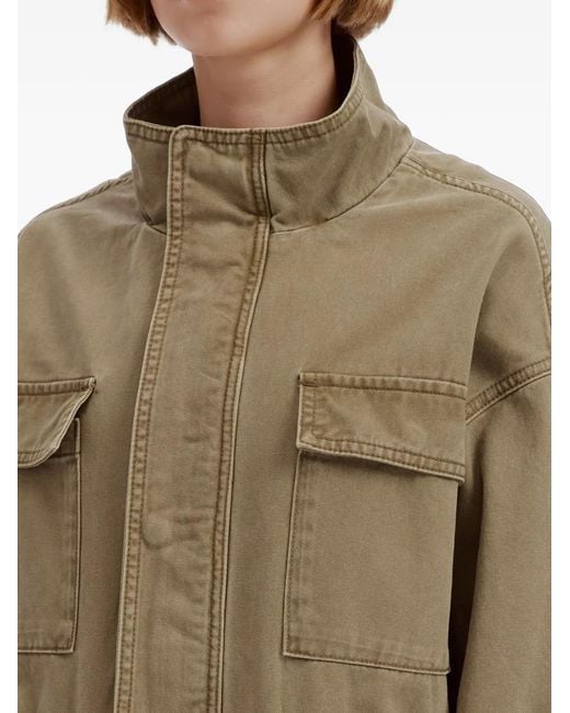 B+ AB Natural Drawstring-Waist Multi-Pocket Jacket