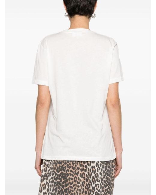 Camiseta Loveclub Ganni de color White