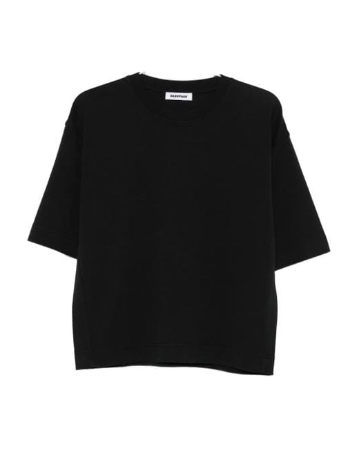 DARKPARK Black Crew-Neck Short-Sleeve Top