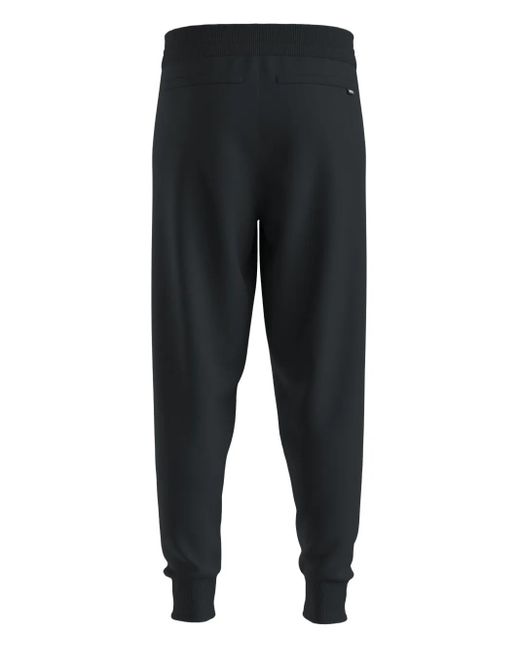 Boss Black Drawstring Cuffed Trousers for men