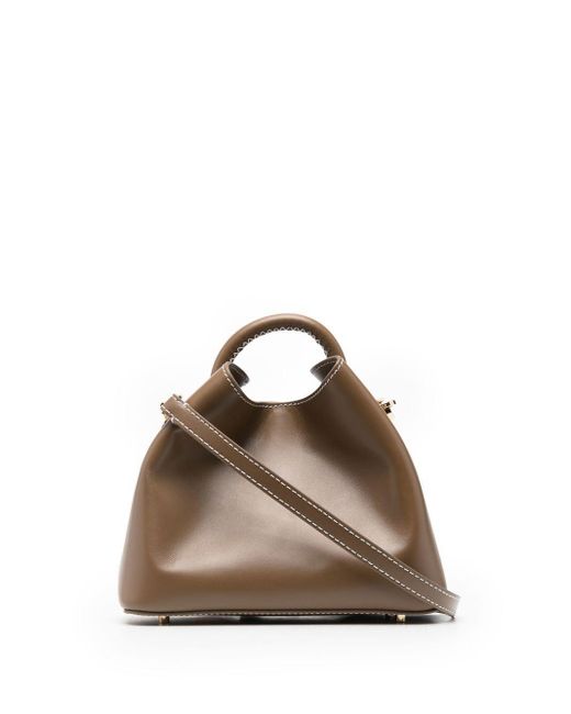 Elleme Brown Small Baozi Leather Tote Bag