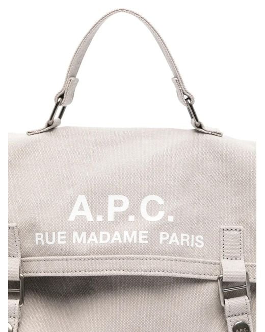A.P.C. Natural Logo-Detail Messenger Bag